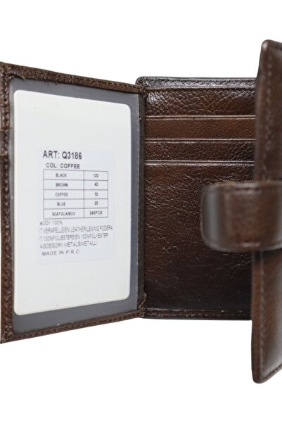 Vera Pelle Men's leather wallet, vertical, coin compartment, gift box - Model Q3186 co