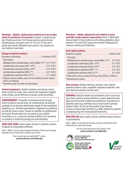 Jamieson Probiotic 2 Billion – 60 Capsules | Daily Digestive Support