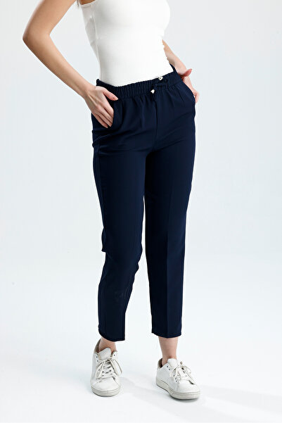 VOICTEC Παντελόνι καρότο μεγάλου μεγέθους Dabul με υφασμάτινη τσέπη και ελαστική μέση