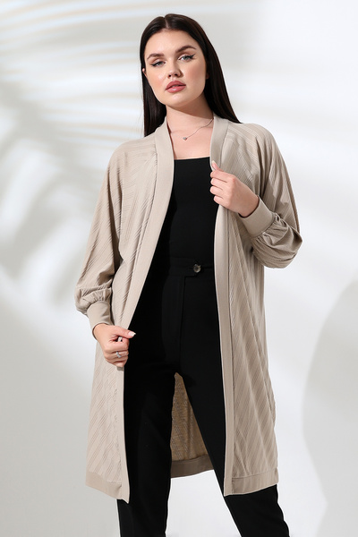 Şiir Lapaz Cardigan pentru femei din bumbac pieptănat moale, elastic, cu mâne...