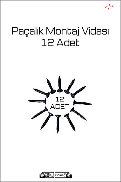 Alpax Oto Çamurluk - Tozluk - Paçalık Vidası 12'li Set Universal Sabitleme Vi...