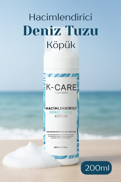 K K-CARE Cosmetics Hacimlendirici Deniz Tuzu Köpük 200 ml