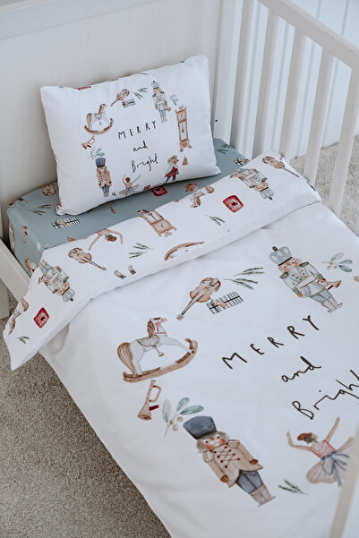 NOU Merry and Bright New Year Baby Bedding Set with Sheets (100X150 - 35X45 -...