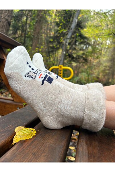 Aslan ŞARDONLU HAVLU KIŞLIK KARDAN ADAM KADIN ÇORAP