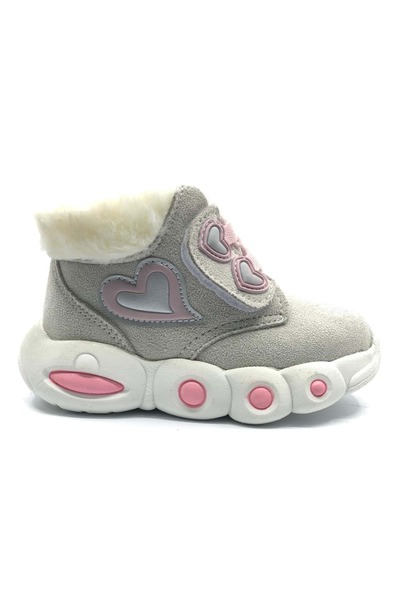 Kocamanlar Ayakkabı Cool Lici First Step Baby Orthopedic Children's Baby Boots Gray