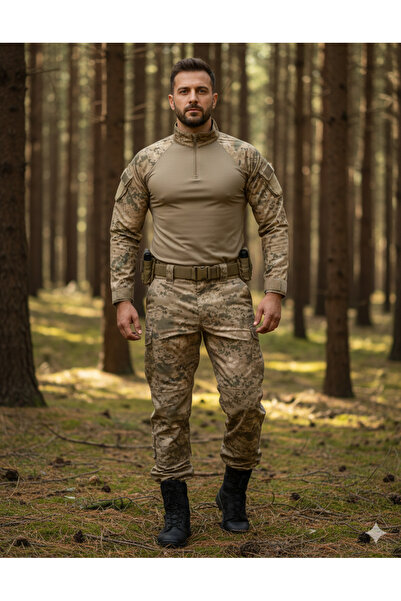 şafak25 Μπλουζάκι στρατιωτικού εξοπλισμού Gendarmerie Camouflage Beige Combat Operation
