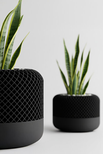 OEM Premium pot with textured mesh design, Midnight Onyx color