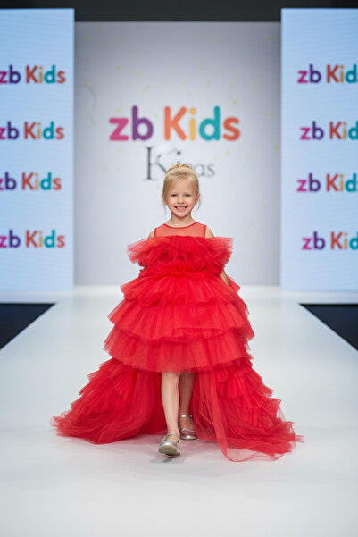 zühre balaban Red Crinoline Kırmızı Tütü Kız Çocuk Abiye Elbise
