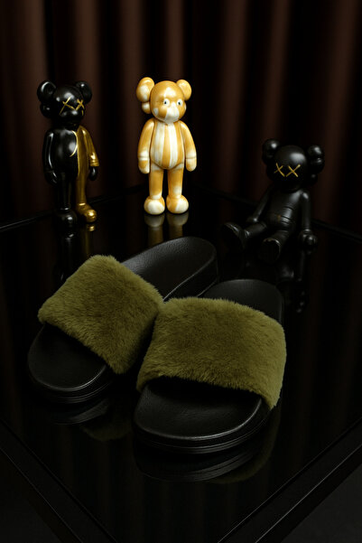 luvo shoes نعال منزلية نسائية يومية مريحة للقدمين مصنوعة من الفرو مع نعل مانع...