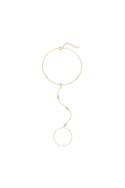 Ayla IRYS Gold Hand Chain Bracelet