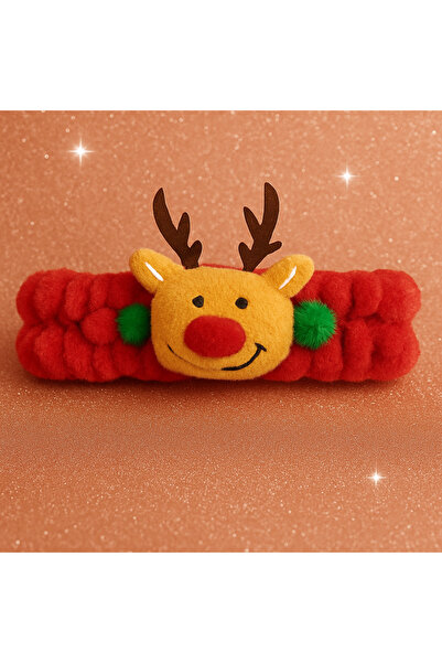 Lilalola Yılbaşı Peluş Saç Bandana Geyik Temalı | Çocuk & Genç