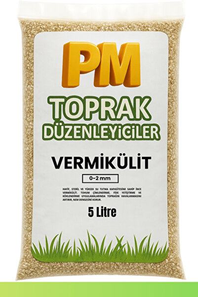 PM TOPRAK Vermikülit (5L) | 0–2 mm İnce Taneli, Su Tutma ve Çimlenme Destekli...