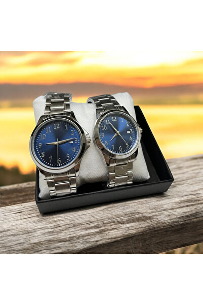 stainless steell Sevgiliye Hediye Çift Kol Saati - Eşli Saat Seti, Paslanmaz ...