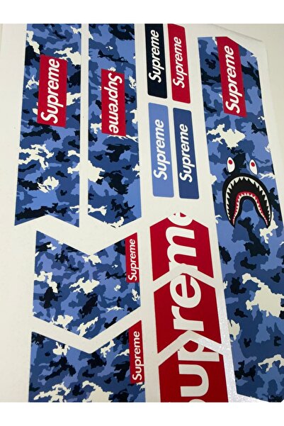 ca kay bu Supreme Bisiklet Sticker Seti 12 Parça – Renkli Maşa Kadro Etiketi ...