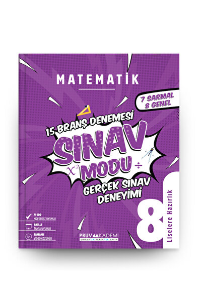 Pruva Akademi 8 Sınıf Matematik Branş Denemesi Sınav Modu Lgs