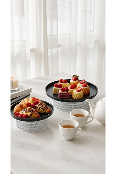 Generic Cake, sweets and fruit stand set 26/30 cm