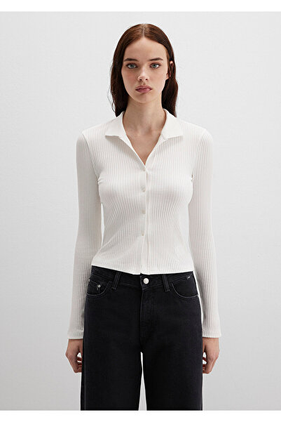 Mavi Μπλουζάκι πόλο εκρού με εφαρμοστή εφαρμογή / Εφαρμοσμένη εφαρμογή 1613594-70057