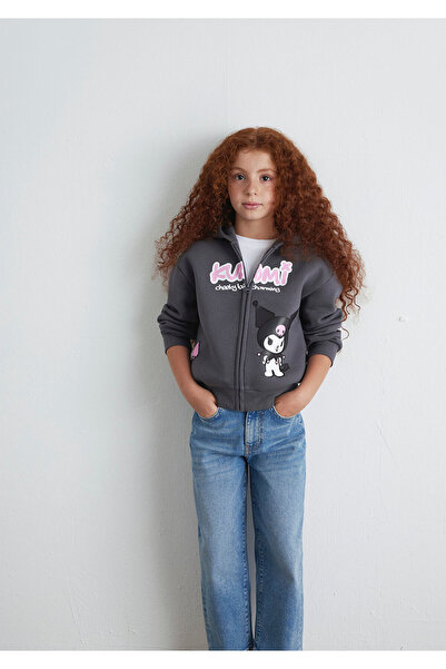 Mavi Kuromi cu imprimeu Swea cu fermoar tricou 7S10167-85309