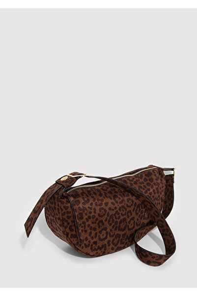 Mavi Τσάντα χιαστί με σχέδιο λεοπάρ από συνθετικό καστόρι 1912622-26823