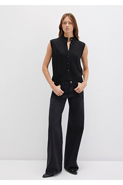 Mavi Wool Blend Black Vest Regular Fit / Regular Cut 1710791-900