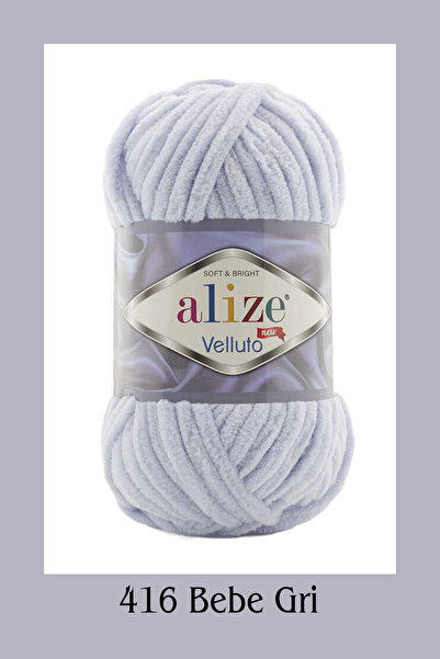 Alize Velluto Kadife El Örgü Ipliği Hırka Patik Battaniye Atkı Örgü Ipliği 10...