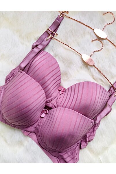 Lilith İnside Sutien C Cop Plus Size Burgundy Sutien fără suport cu sârmă, Le...