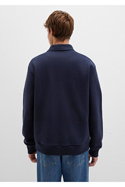 Mavi Marineblaues Sweatshirt mit M-Logo-Aufdruck 0S10494-70490