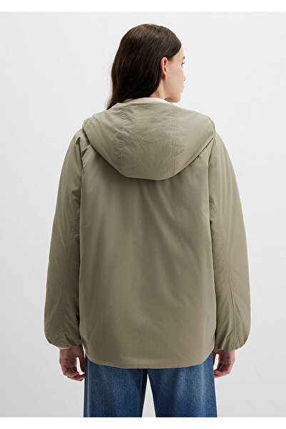 Mavi με κουκούλα Χακί Μπουφάν Loose Fit / Χαλαρή Άνετη Κοπή 1110762-71818