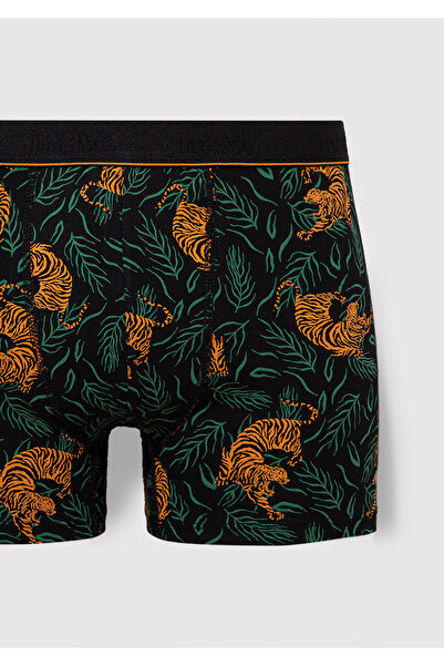 Mavi 3er-Pack schwarzer Boxershorts mit Tiger-Print 0912203-900