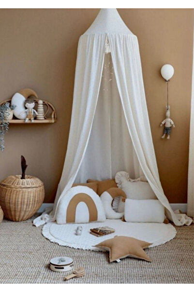 Hubb Cibinlik %100 pamuk müslin kumaş çocuk odası Cibinlik dekor beşik cibinlik