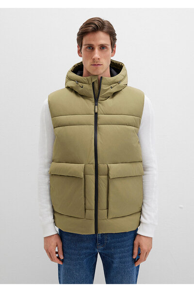 Mavi Pocket Detailed Green Puffer Vest Regular Fit / Regular Cut 0110389-70377