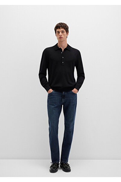 Mavi Buttoned Black Wool Sweater 0710382-900