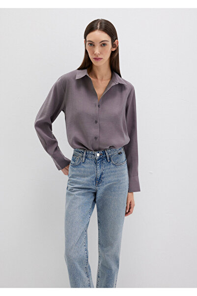 Mavi Μωβ Tencel TM Liyosel πουκάμισο Loose Fit / Χαλαρή Άνετη Κοπή 1211373-90721