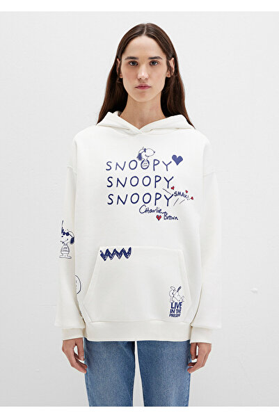 Mavi Φούτερ Snoopy με τύπωμα Ecru 1S10470-80194