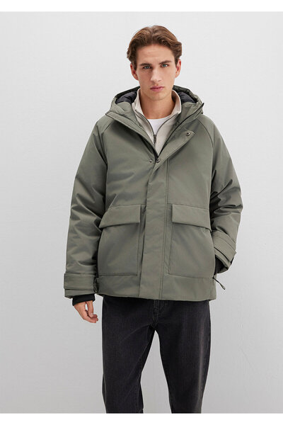 Mavi Pocket Detailed Khaki Coat Loose Fit / Relaxed Fit 0110467-85485