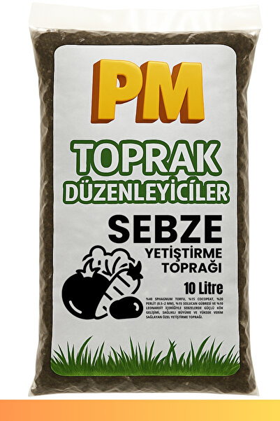 Sebze Yetiştirme Toprağı (10L) – Saksı ve Bahçe Uyumlu Organik Hazır Karışım