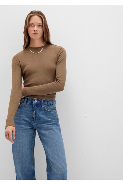 Mavi Long Sleeve Brown T-Shirt Slim Fit / Slim Fit 1613352-71590