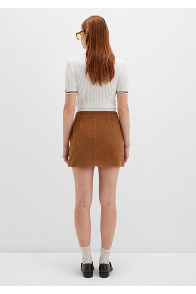 Mavi Brown Velvet Skirt 1310831-91393