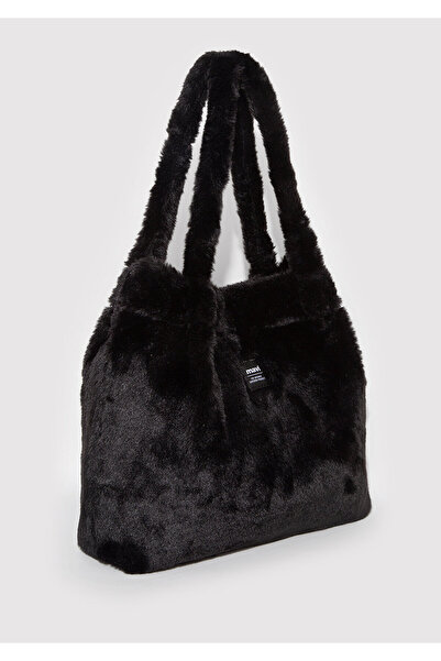 Mavi Black Plush Shoulder Bag 197617-900