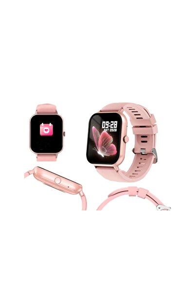 WTO WTO® Smartwatch, 1.83” HD Screen, 230 mAh Battery Capacity, Pink, Anti-static Silicone Strap