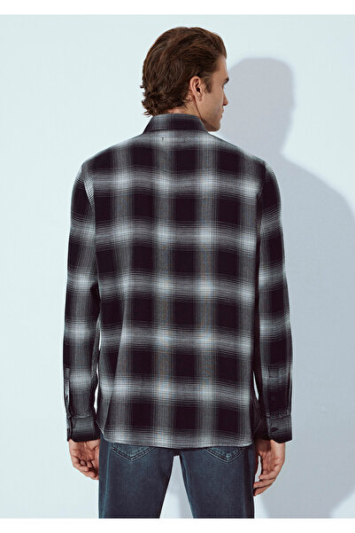 Mavi Καρό μαύρο πουκάμισο Regular Fit / Κανονική εφαρμογή 0211770-91367