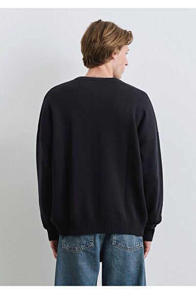 Mavi M Надрукований синій светр Loose Fit / Зручний крій 0710314-89353