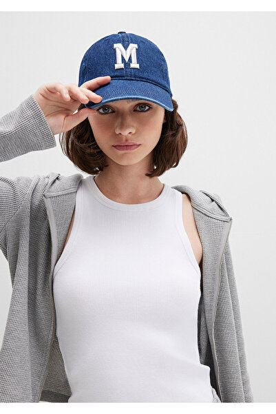 Mavi M Logo Nakışlı Lacivert Denim Şapka 1913467-25768