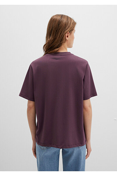 Mavi Biskilet Yaka Purple Basic T-Shirt Regular Fit / Normal Cut 1600955-70434