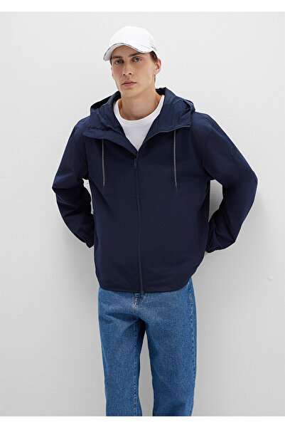 Mavi Hooded Navy Blue Coat 0110641-86623