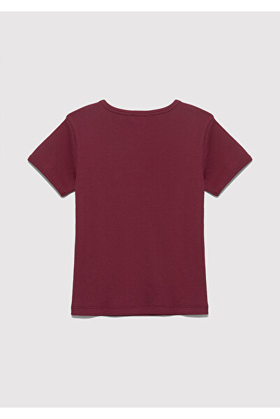 Mavi Printed Burgundy Girl's T-Shirt M7610350-70393