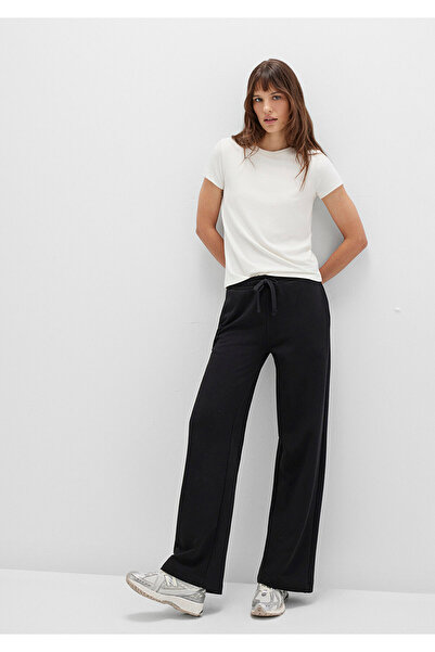 Mavi Wide Leg Black Basic Sweatpants 1011057-900