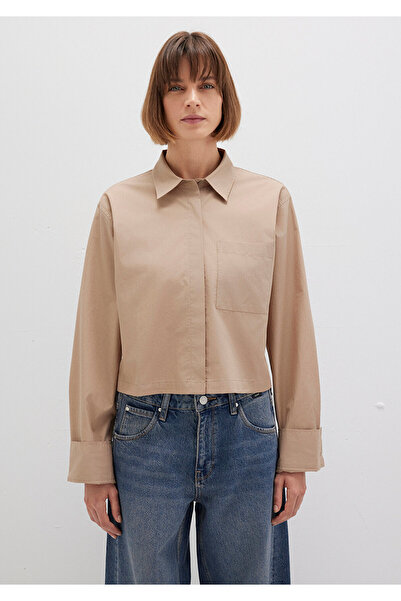 Mavi Μπεζ πουκάμισο Loose Fit / Χαλαρή Άνετη Κοπή 1211183-70367