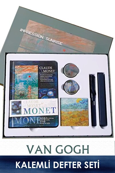 Vox Art Van Gogh Green Notebook Pen Set
