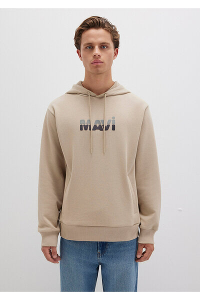 Mavi Φούτερ με στάμπα με λογότυπο 0S10395-70004